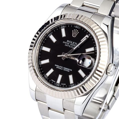 rolex datejust ii black.